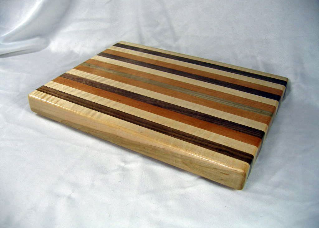 Cutting Board: Cherry, Walnut and Maple 16″ x 12″ x 1.5″