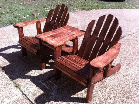 Adirondack Chair set by Furst Woodworks