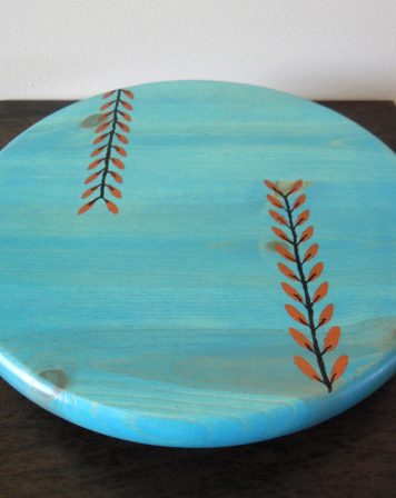 Arty lazy susan by Furst Woodworks