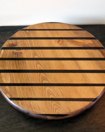 Arty lazy susan by Furst Woodworks