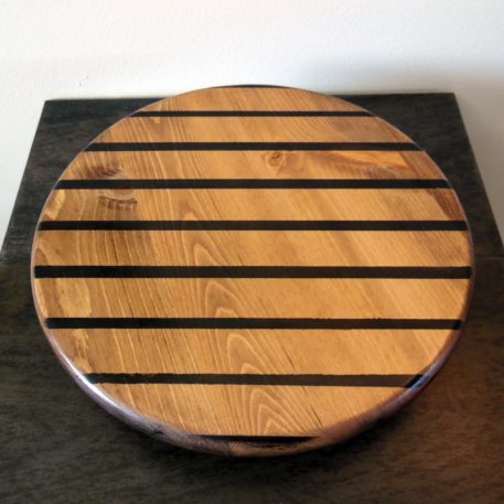 Arty lazy susan by Furst Woodworks