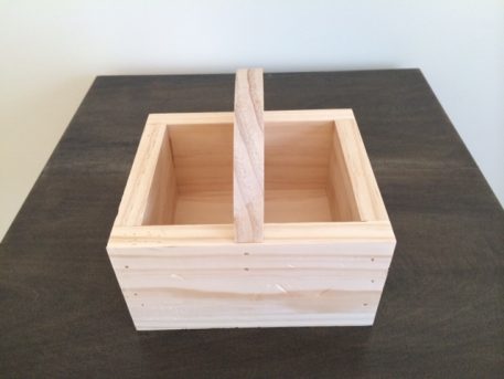 Wood table organizer