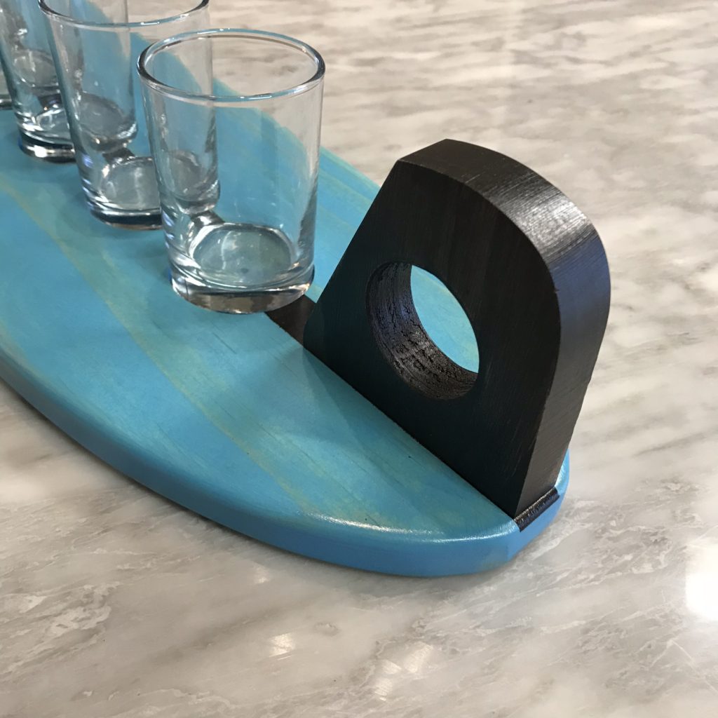 Longboard Surfboard Beer Flight Furst Woodworks