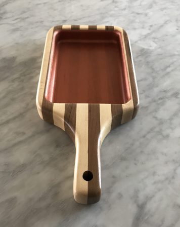 Copper Lined Paddle Serving Bowl