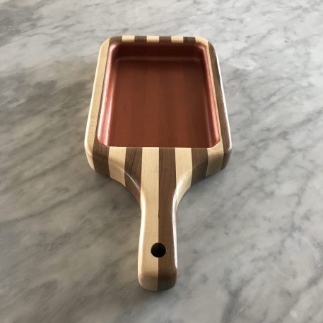 Copper Lined Paddle Serving Bowl